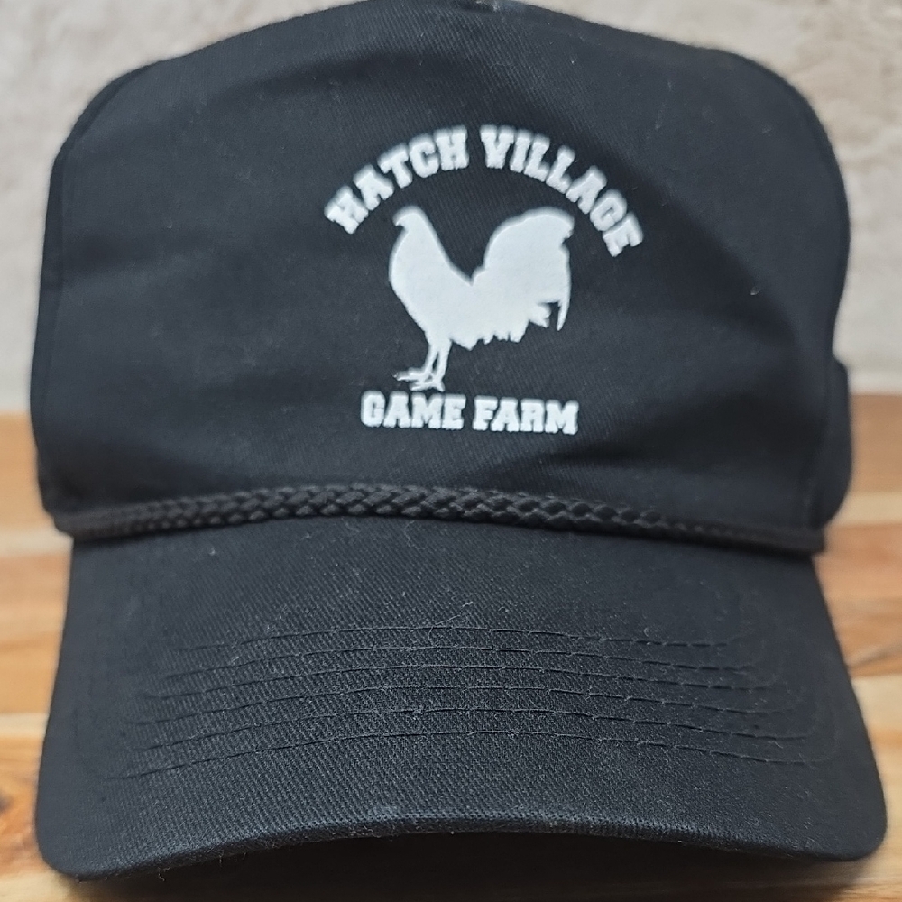 Black Rope-Accent Cap